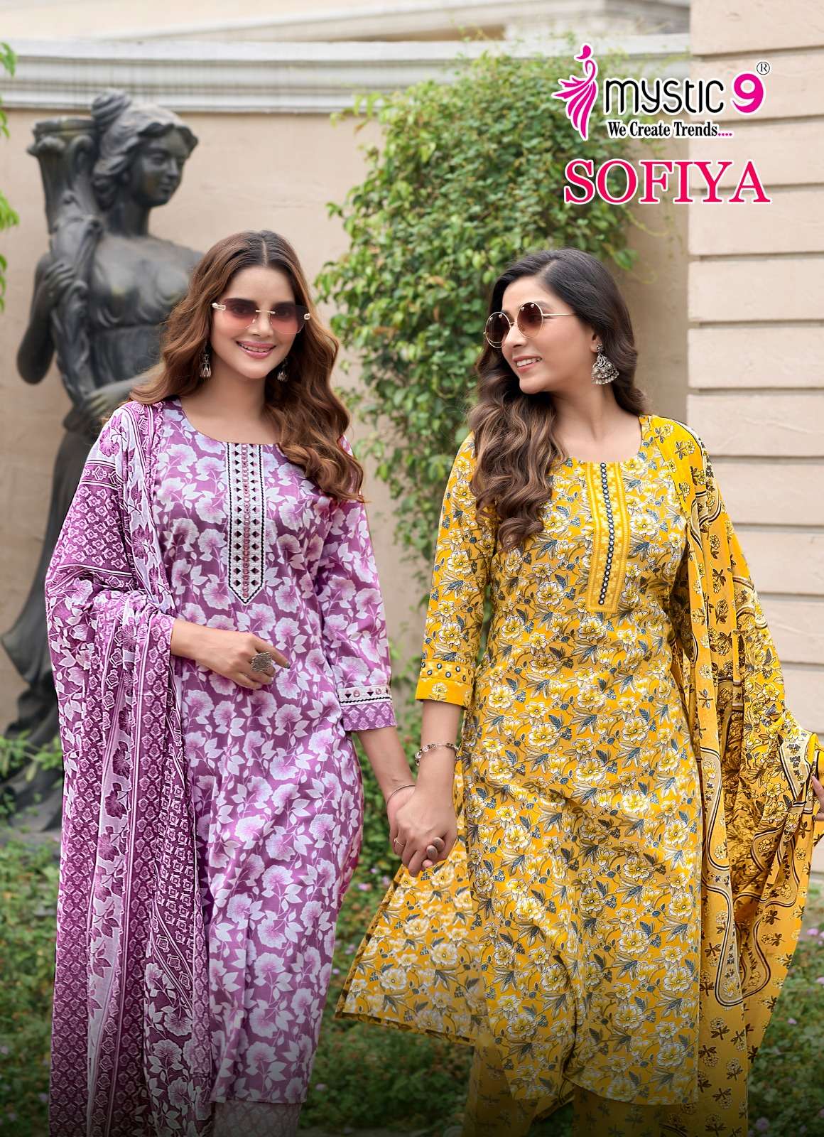SOFIYA VOL-2 BY MYSTIC9 2001 TO 2008 SERIES CAMBRIC COTTON WORK READYMADE DRESSES