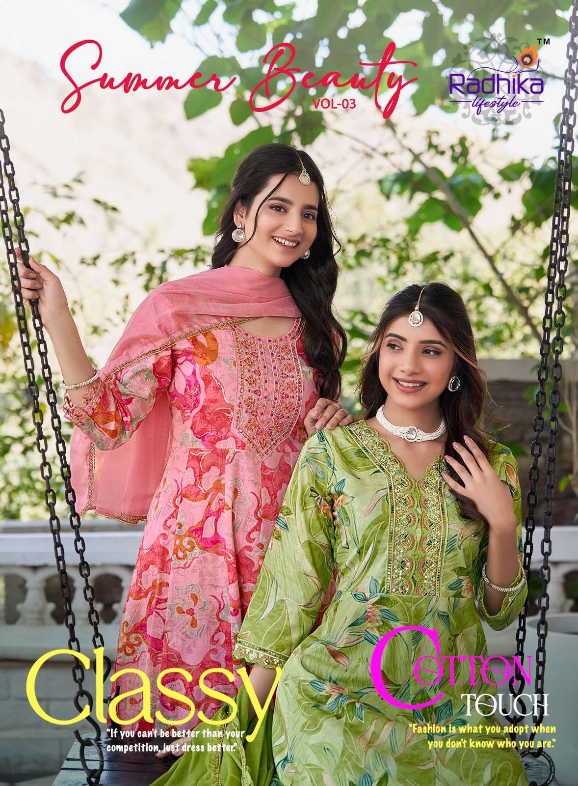 SUMMER BEAUTY VOL-3 BY RADHIKA LIFESTYLE COTTON WORK READYMADE DRESSES