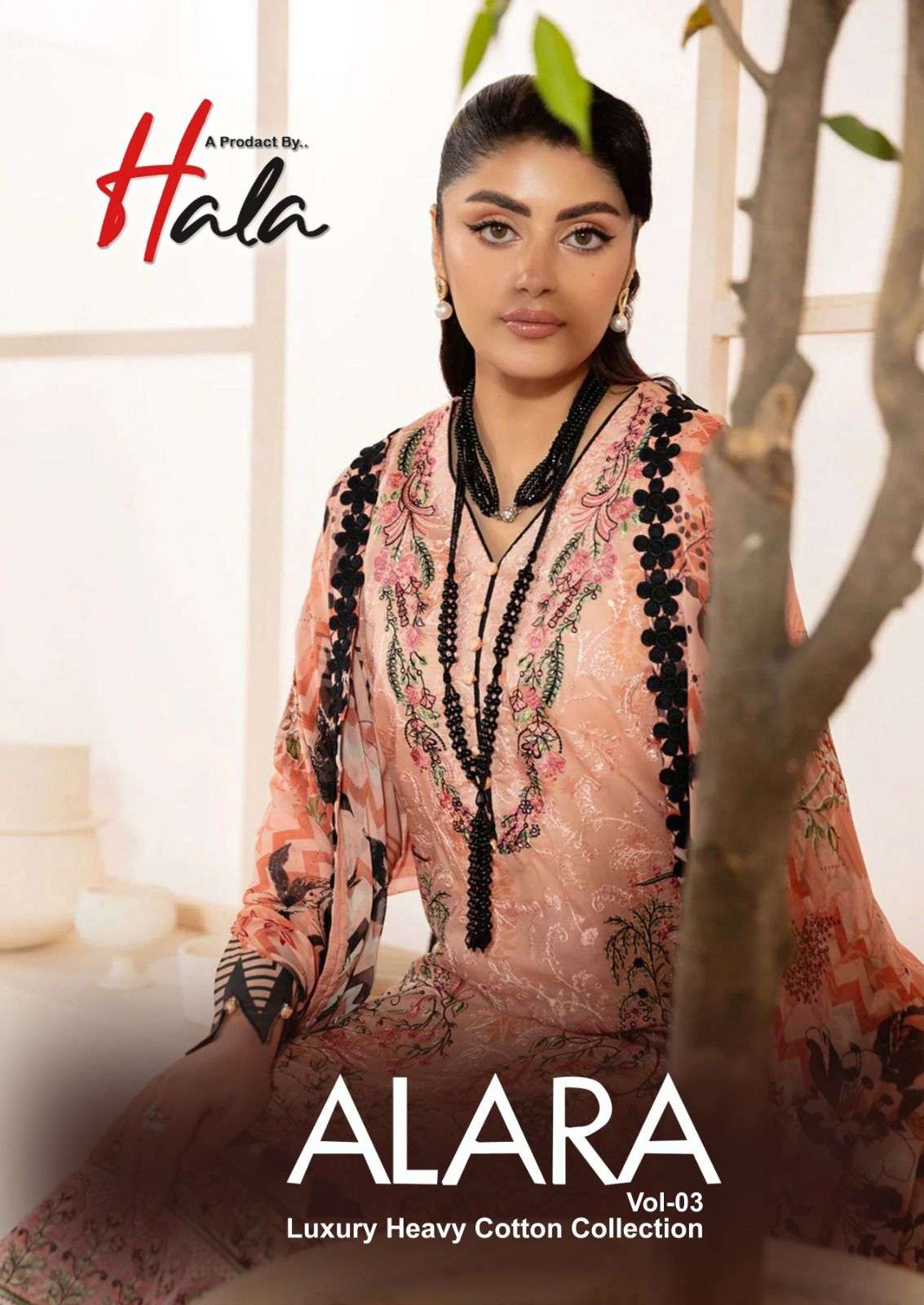 ALARA BY HALA 3001 TO 3006 SERIES LAWN COTTON PRINT PAKISTANI DRESSES