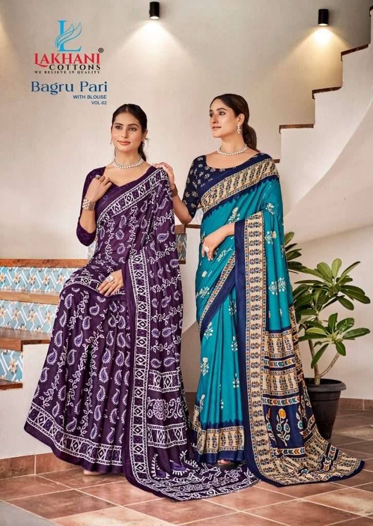 BAGRU PARI VOL-2 BY LAKHANI COTTON 1011 TO 1020 SERIES COTTON PRINT SAREES