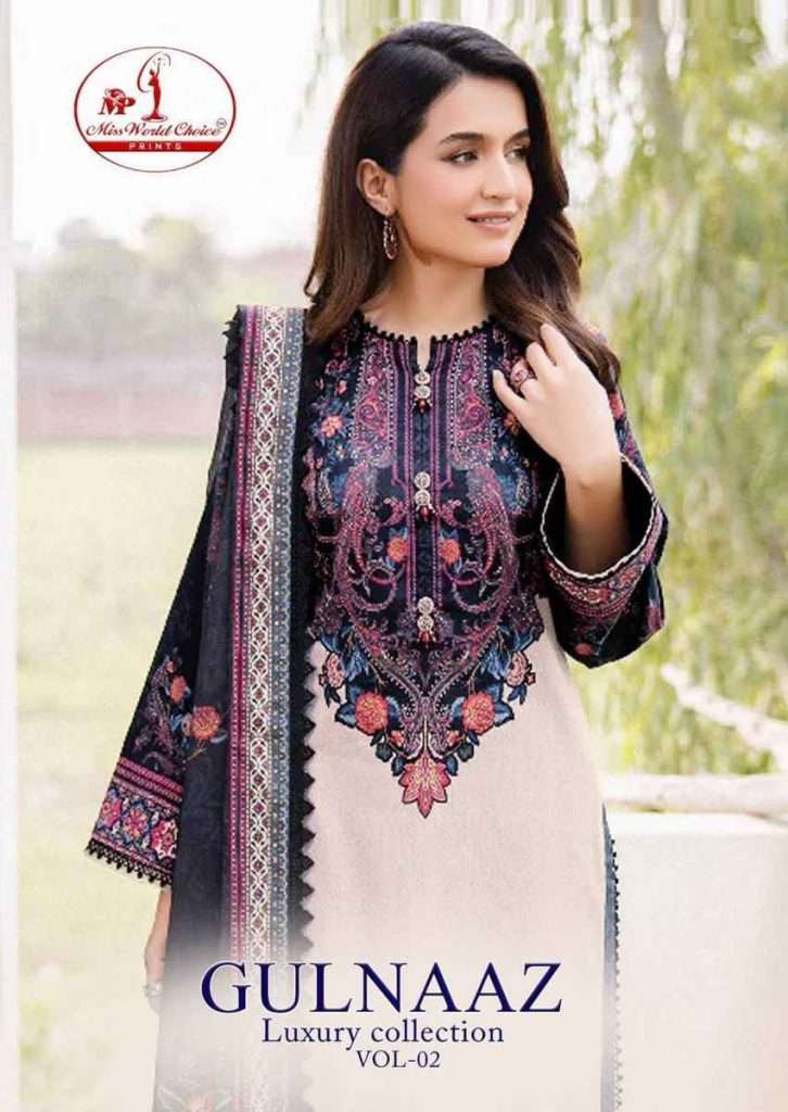 GULNAAZ VOL-2 BY MISS WORLD CHOICE HEAVY COTTON PRINT PAKISTANI DRESSES