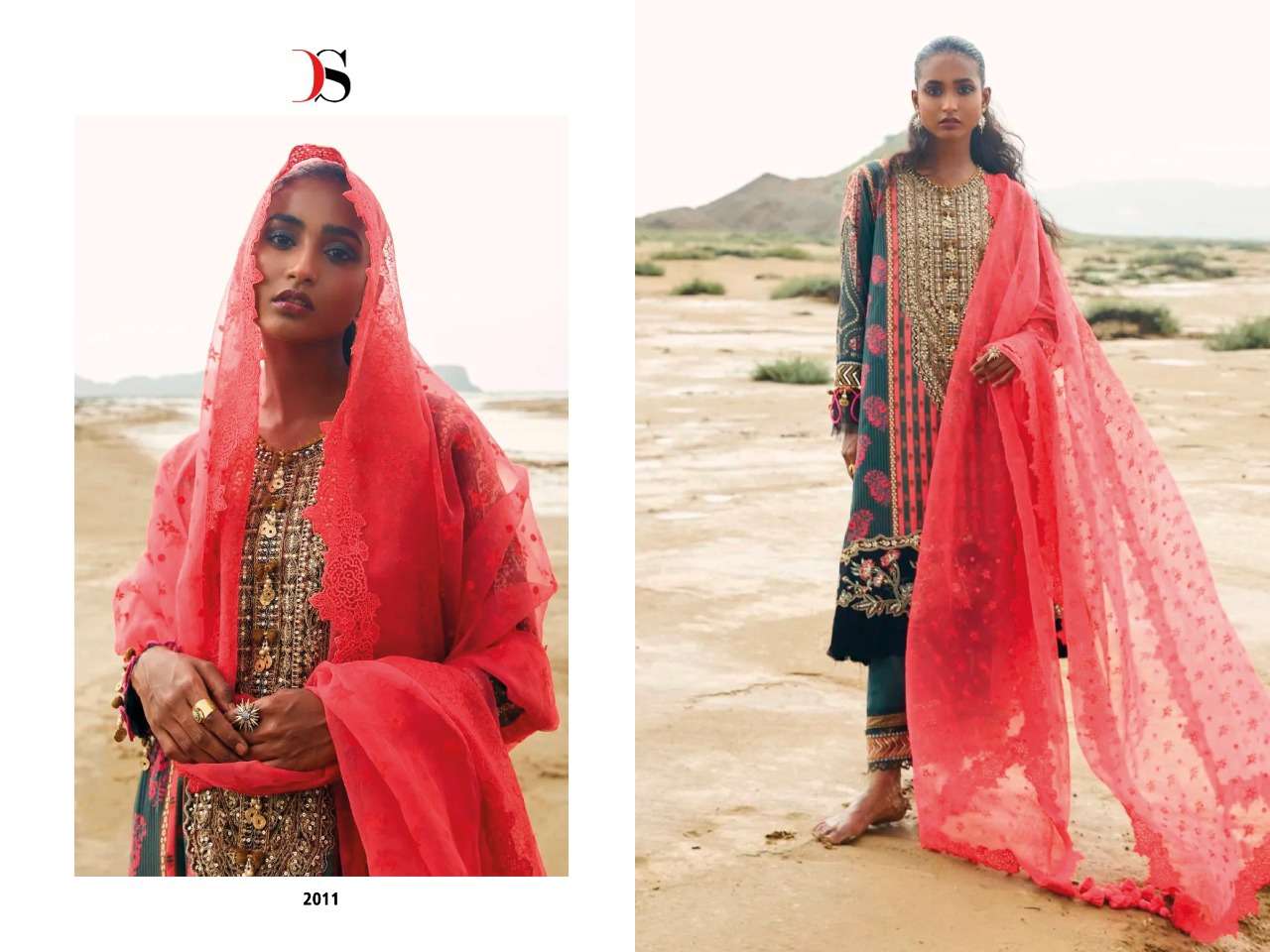 SANA SAFINAZ MUZLIN 23 BY DEEPSY SUITS 2011 TO 2018 SERIES COTTON
