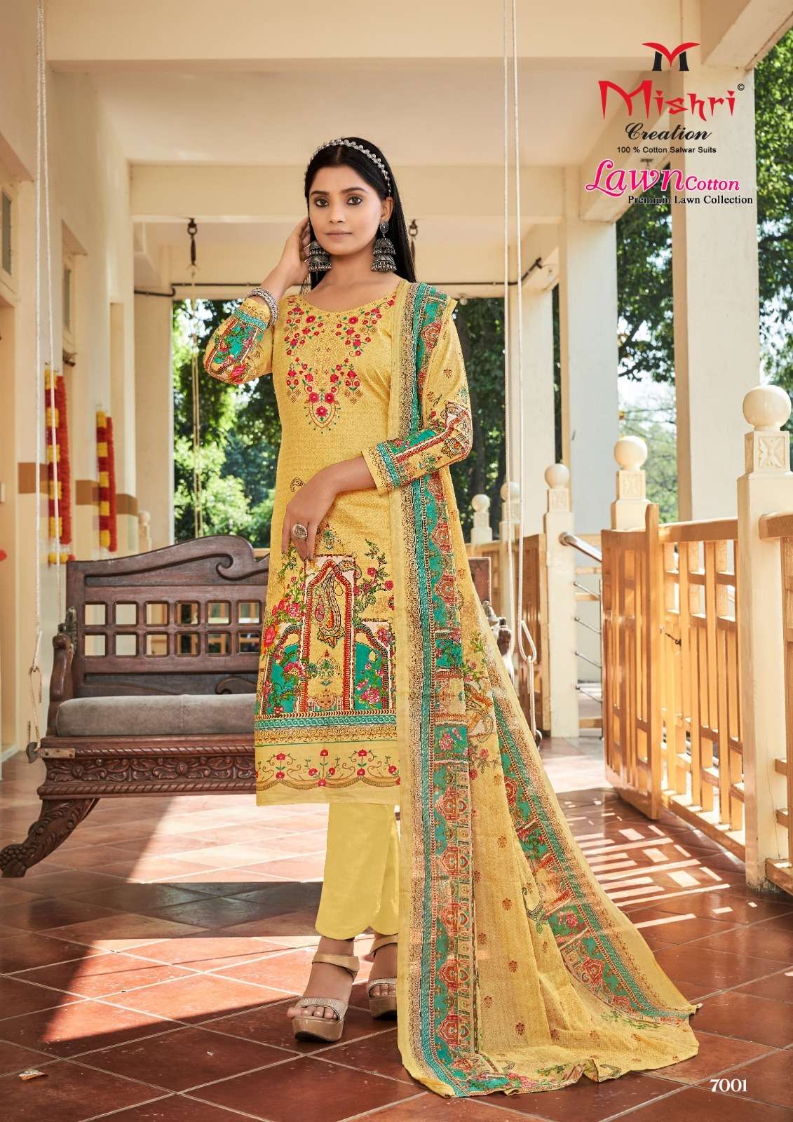 LAWN COTTON VOL 7 BY MISHRI CREATION 7001 TO 7006 SERIES COTTON PRINT DRESSES