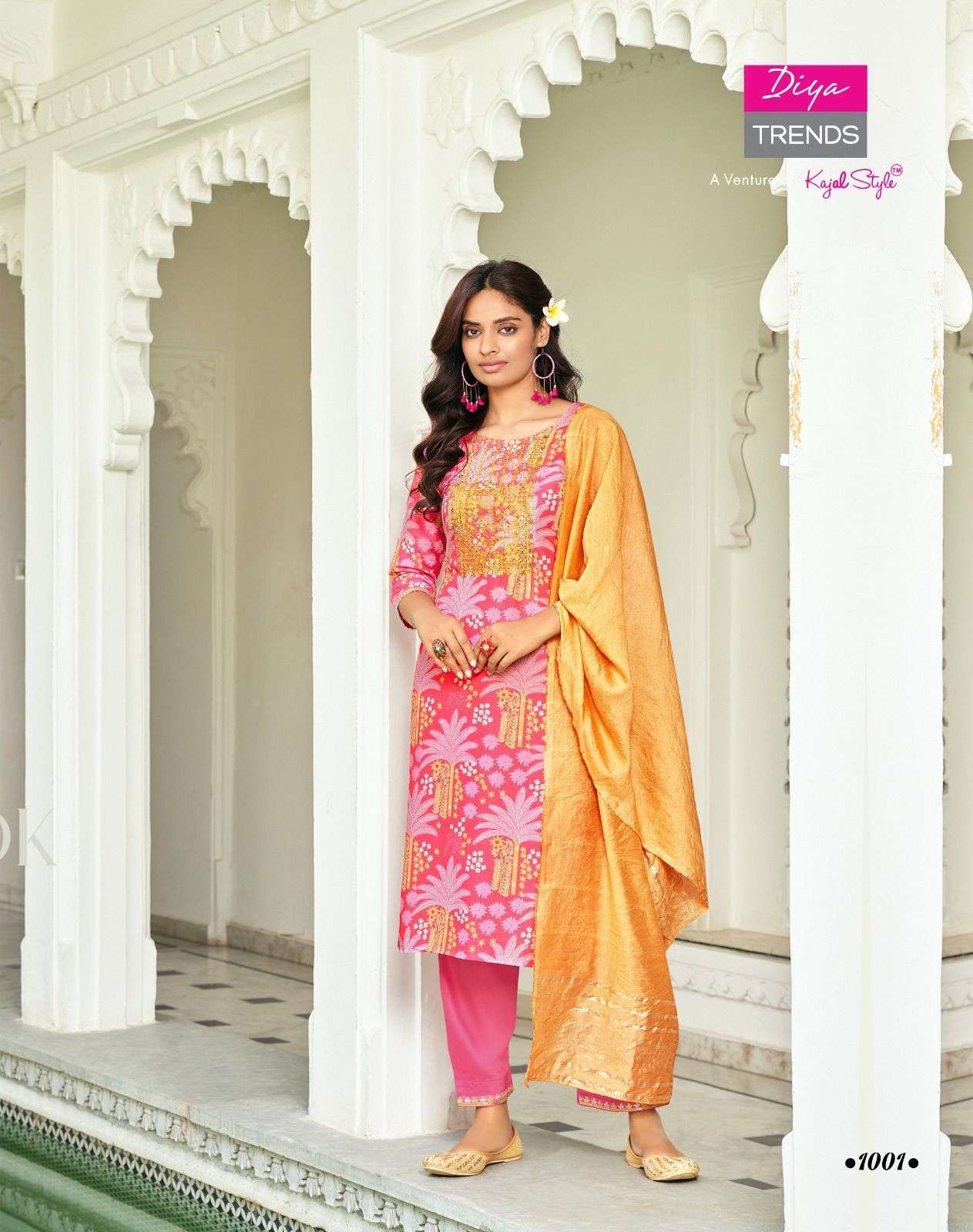 SAWARIYA VOL 1 BY DIYA TRENDS 1001 TO 1008 SERIES MUSLIN PRINT WORK READYMADE DRESSES