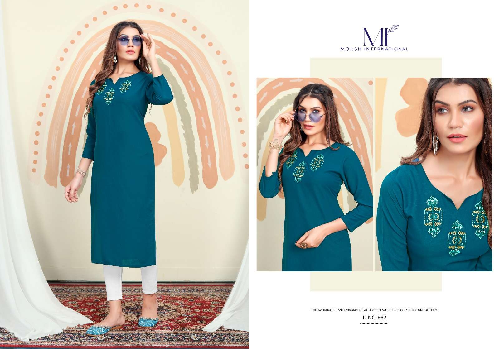 MIRROR VOL 1 BY MOKSH INTERNATIONAL 661 TO 664 SERIES COTTON HAND