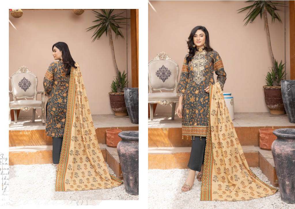 KEYSHA RANGREZA BY AQSAWHOLESALE HEAVY LAWN PRINT WORK ORIGINAL PAKISTANI DRESSES