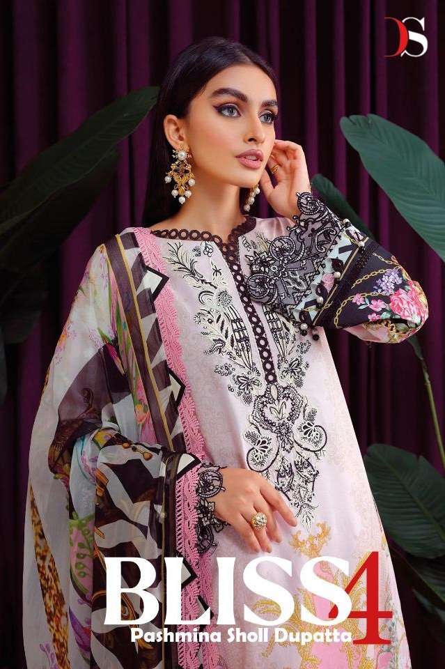 BLISS VOL-4 BY DEEPSY SUITS 1791 TO 1798 SERIES PASHMINA WORK WINTER PAKISTANI DRESSES